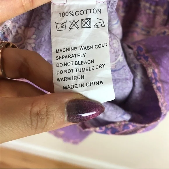 Spell inspired boho floral lavender dress - Picture 4 of 6